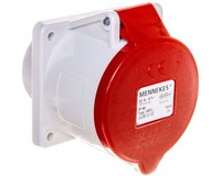 Platinensteckdosen Gerade 5P 32A 400V Rot IP44 3451