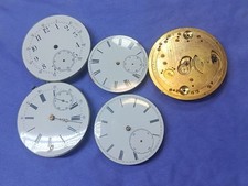 High vintage pocket watch movement. 1 good balance Job lot of 5