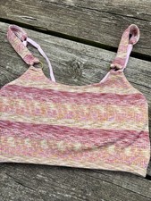 Aerie Seamless Ring Longline Bralette Women s Small Pink