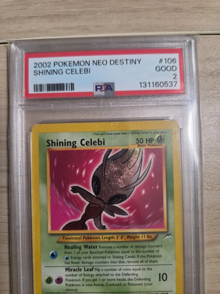 Pokemon 2002 Neo Destiny #106 Shining Celebi PSA 2 - Image 2 of 4