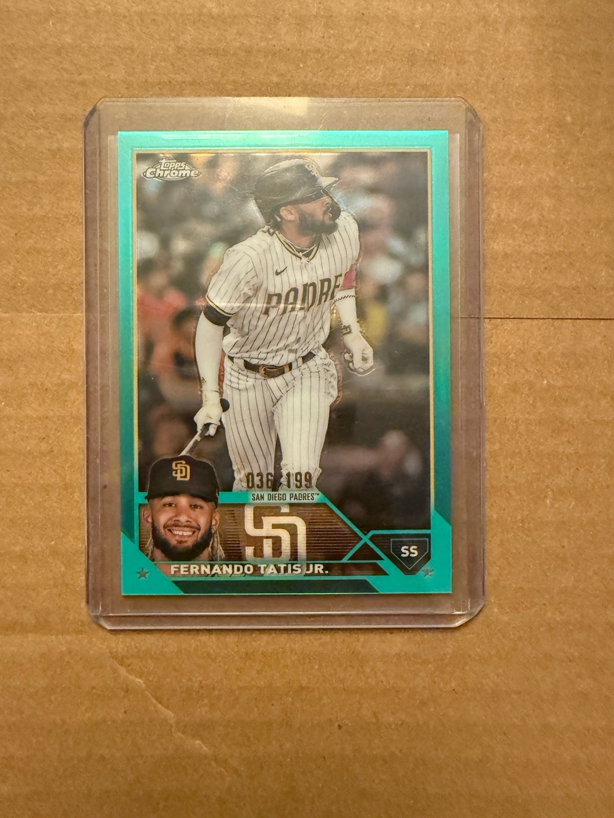 2023 Topps Chrome Aqua Refractor /199 Fernando Tatis Jr #129
