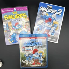 The Smurfs Bundle Holidays Blue Ray  The Smurfs 2 and  World Of Wonders Reg DVD