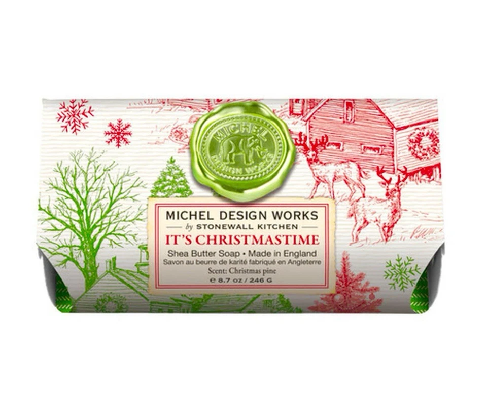 NEW! Michel Design Works - “It’s Christmastime” Shea Butter Large Bath Bar Soap. - Image 3 of 3