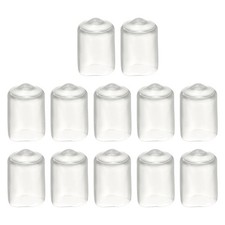 Pool Tip Cover Rubber Cue Protector Billiard Pool Cover 13mm 12Pcs Transparent