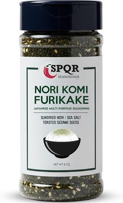 Nori Komi Furikake Multi-Purpose Rice Seasoning XL 8 oz. Jar Sugar