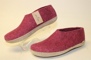 Glerups NEW Womens EUR 38 US 8 Red Felted Wool Slippers Clogs Flats Shoes