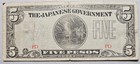 Philippines Japanese Invasion Money 5 Pesos 1940's PD Block