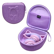 Kids Headphones Case for Cat Ear Kids Headphones, Purple Only Case