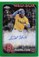 2024 Topps Chrome - David Hamilton #AC-DHA Green Refractor Auto /99 (RC,AU)