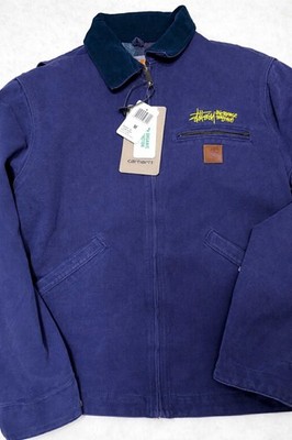 Jacket Carhartt Detroit Stussy Blue | eBay