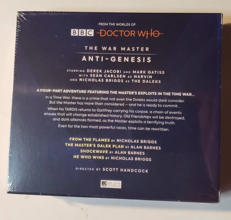 The War Master: #4 Anti-Genesis Doctor Who Derek Jacobi Big Finish 5x CD NEW - Image 2 of 4