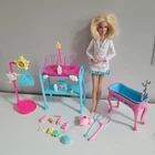 Vtg 2008 Mattel Barbie I Can Be Newborn Baby Doctor Twins Playset Nursery N7646