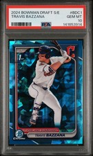 2024 BOWMAN DRAFT SAPPHIRE EDITION #BDC1 TRAVIS BAZZANA PSA 10