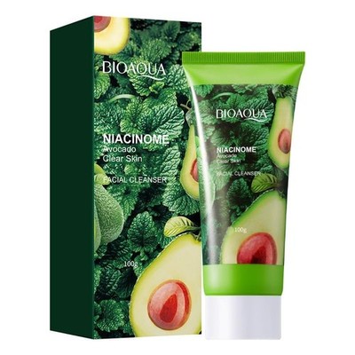 BIOAQUA Beauty Avocado Fresh Clear Skin Pores Facial Cleanser Dense Foam 100g