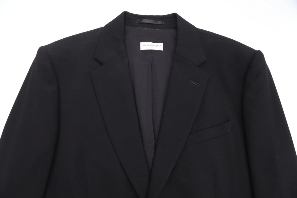 Dries Van Noten EU 52 US 42 Black Blazer Jacket - Image 2 of 4