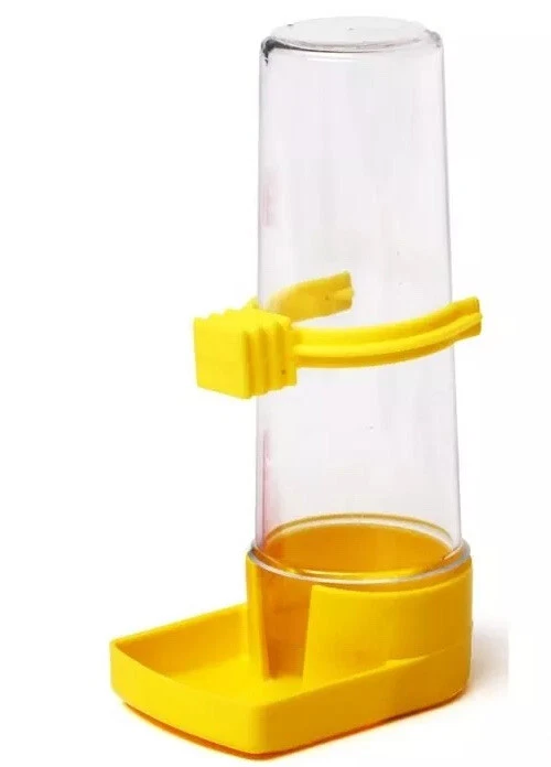 Paquete de 3 dispensadores de agua para jaula de pájaros 4 oz tubo transparente alimentador periquito canario Foto 2 de 4