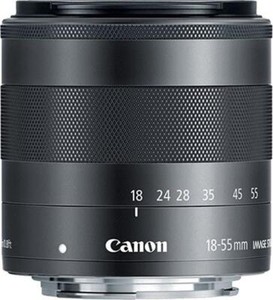 Canon EF-M 18-55mm f/3.5-5.6 IS STM Black Photography Camera Lens