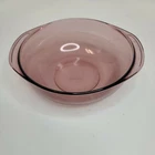 Vintage PYREX CRANBERRY 024 2L MIXING BOWL/CASSEROLE DISH Handles NO Lid