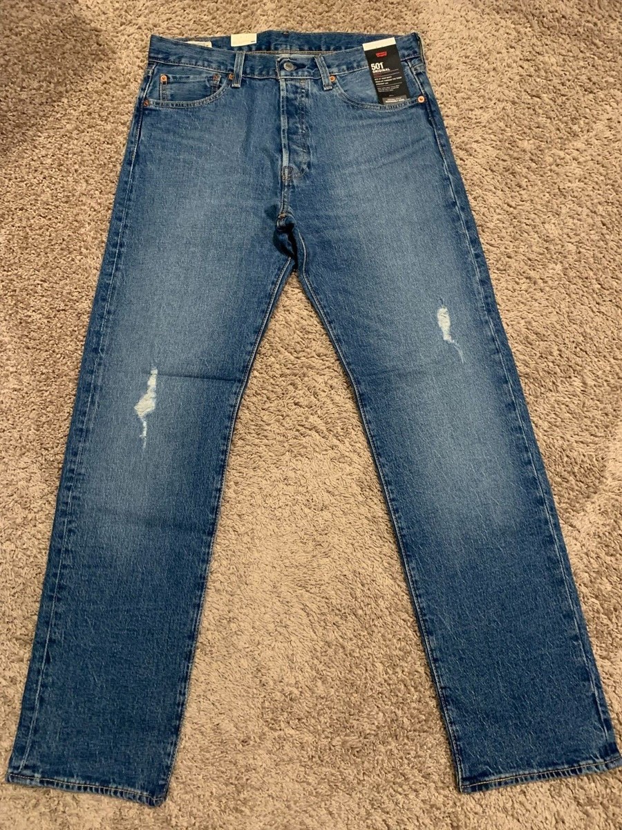 Levi's Premium 501 Straight Jeans W Stretch Men's Sizes RT$89.50