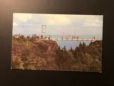 Old Vintage "SWINGING BRIDGE GRANDFATHER MOUNTAIN,N.C..." Postcard Made in USA