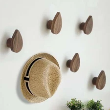 Creative Walnut Hooks Solid wood Wall Hooks Decorative Hooks Wall Hook
