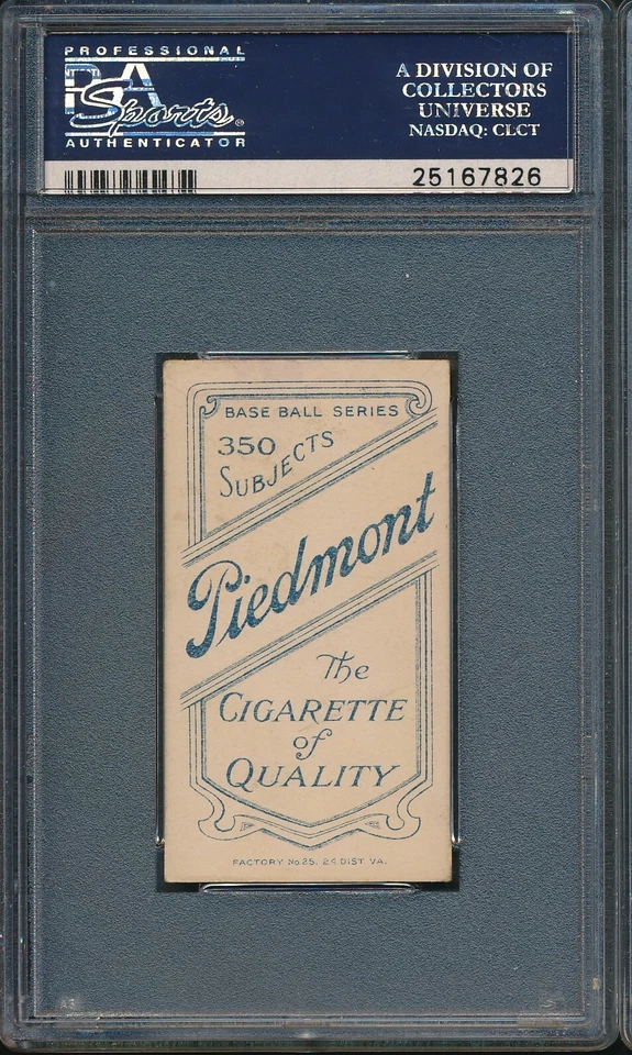 T206 Piedmont 350: MOOSE GRIMSHAW Toronto Maple Leafs ~ PSA 3 - Image 2 of 2