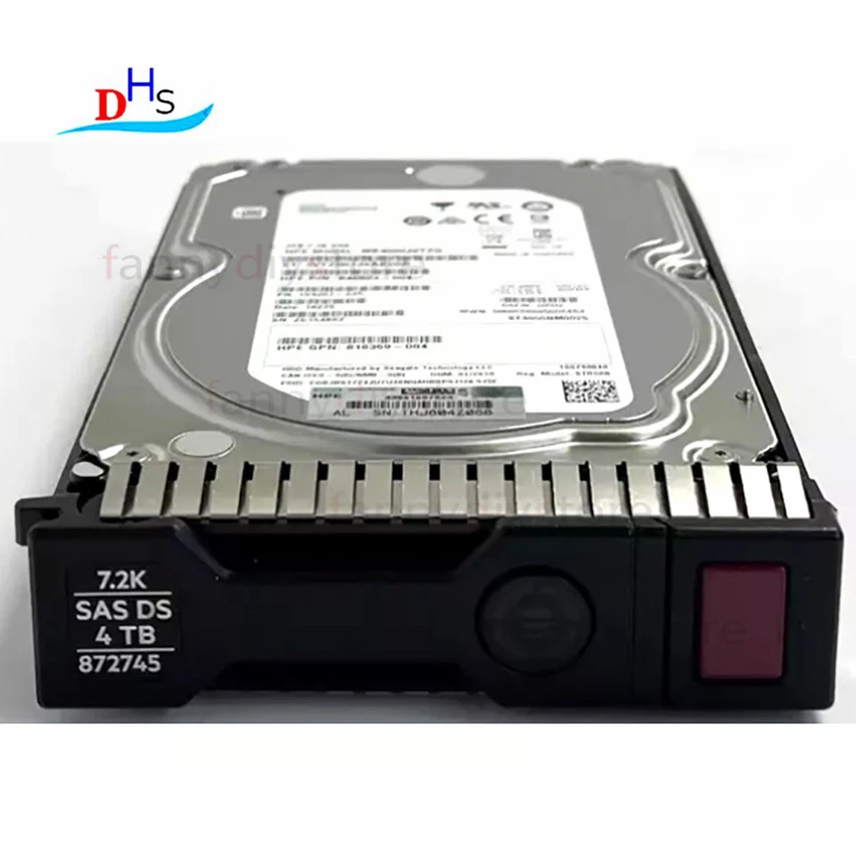 872745-001 HPE 4TB 12G Midline 7.2K LFF 3.5" SC DS SAS Firmware HDD 872487-B21 - Image 2 of 3