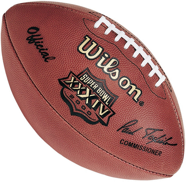 SUPER BOWL XXXIV 34 Authentic Wilson NFL Game Football OFFICIAL GAME