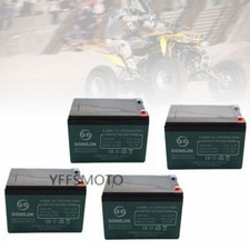 4PCS 12V 12Ah 6-DZM-12 Battery Electric Scooter Go Kart ATV Mower Apollo TTR CRF