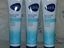 Avon Care SILICONE GLOVE Protective Hand Cream 3.4 fl.oz. LOT of  3