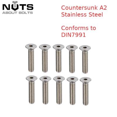 M4 x 20 mm A2 EDELSTAHL SENKSCHRAUBE CSK INNENSECHSKANTSCHRAUBEN