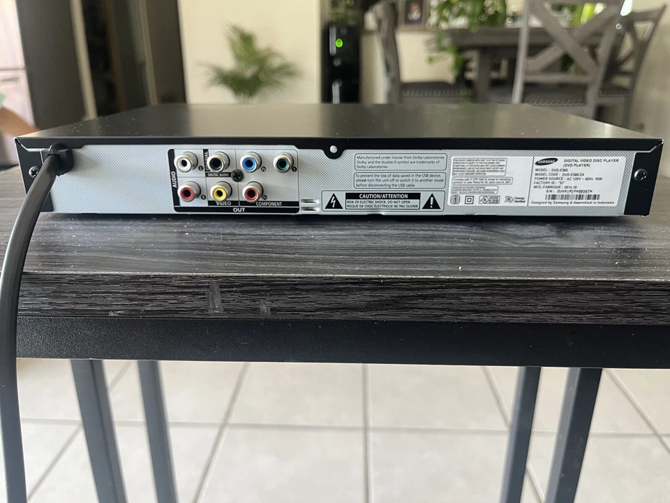 Samsung DVD Player DVD-E360K No Remote - Image 3 of 3