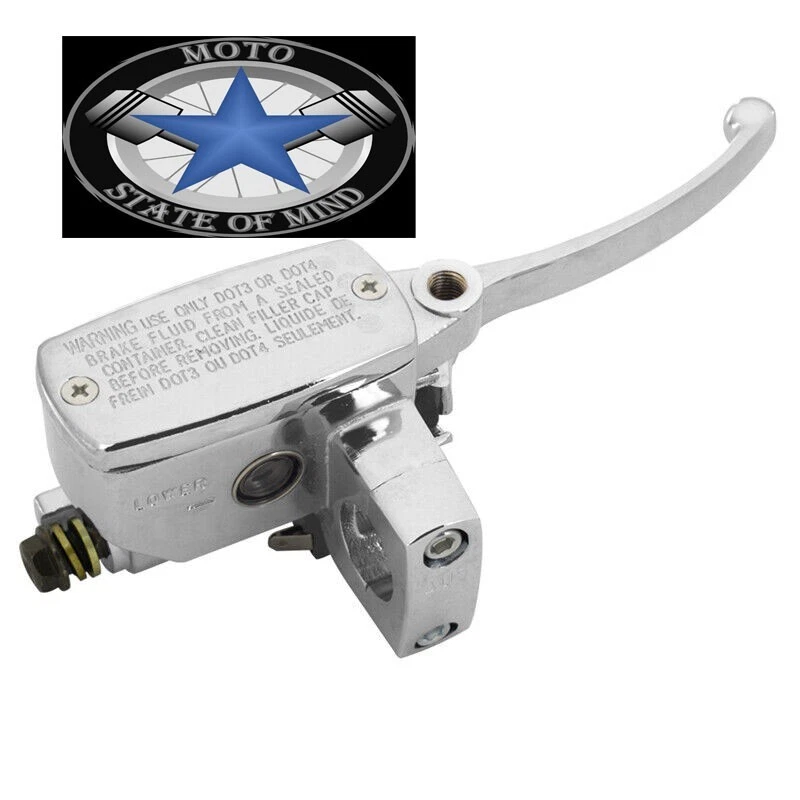 CHROME BRAKE MASTER CYLINDER CLUTCH LEVERS FOR SUZUKI INTRUDER 800 1400 1500 - Image 3 of 4