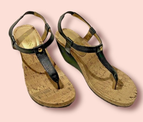 chaps raevyn thong wedge sandals