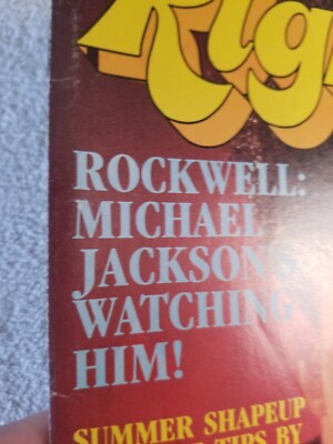 Right On! Magazine July 1984 Michael Jackson Rockwell | eBay
