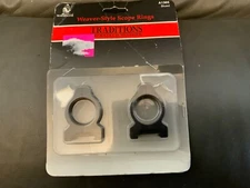 Traditions muzzleloader scope rings 1" low A1365