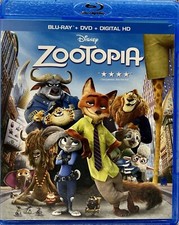 Zootopia - Blu-ray DVD - Animated - Jason Bateman - Ginnifer Goodwin -
