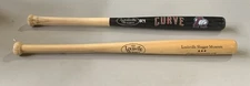 Lot of 2 LOUISVILLE SLUGGER Museum, Curve Mini Bat Wood  18"