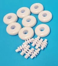 Pool Flexible Vacuum Head replacement Wheel/Axle set Habco Pool Parts 