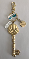 Disney Parks Little Mermaid Ariel Gold Tone Shell Key Keychain New B3-20