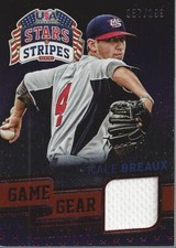 2015 USA Baseball Stars Stripes Game Gear Longevity Ruby Kale Breaux Jersey /299