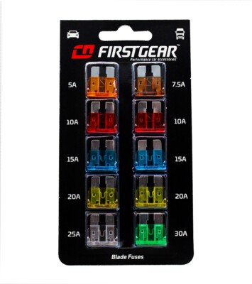 FirstGear KFZ-Flachsicherungen UNI Ersatzsicherungen 10st. Blister