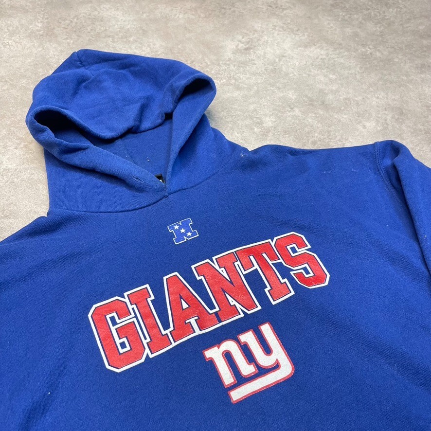 NFL New York Giants Hoodie Mens Y2K Sports Pull Over Sweatshirt, Blue Large image 4