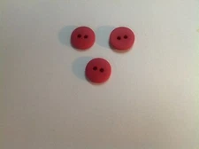 NEW 25 Pc. Lot  1/2 INCH BERRY  DULL/ MATTE FINISH BUTTONS