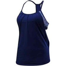 TYR Women's 2-in-1 Shea Tankini Size Small Navy/Gray