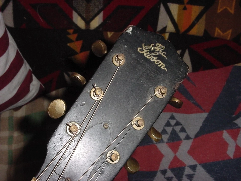 GUITARRA ACÚSTICA EARLY GIBSON L4 ARCHTOP KALAMAZOO MICHIGAN EE. UU. FINALES DE LOS AÑOS 20/30 Foto 4 de 4