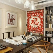 Chinese Door Curtains Japanese Noren Tapestry Kitchen Doorway Room Divider SPW