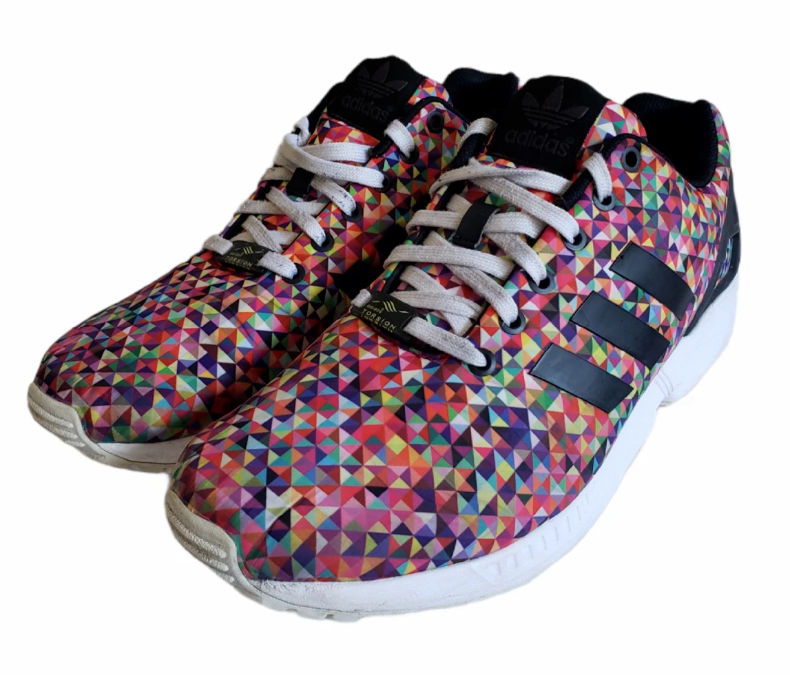 Adidas Torsion ZX Flux MultiColor Prism Running Shoes M19845 Men's Size 10.5 US eBay