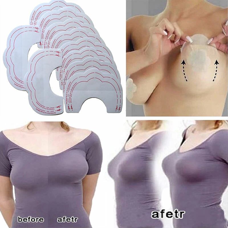 6 ~ 100 Instant Breast Tit Lift Boob Push Up Invisible Bra Sharper