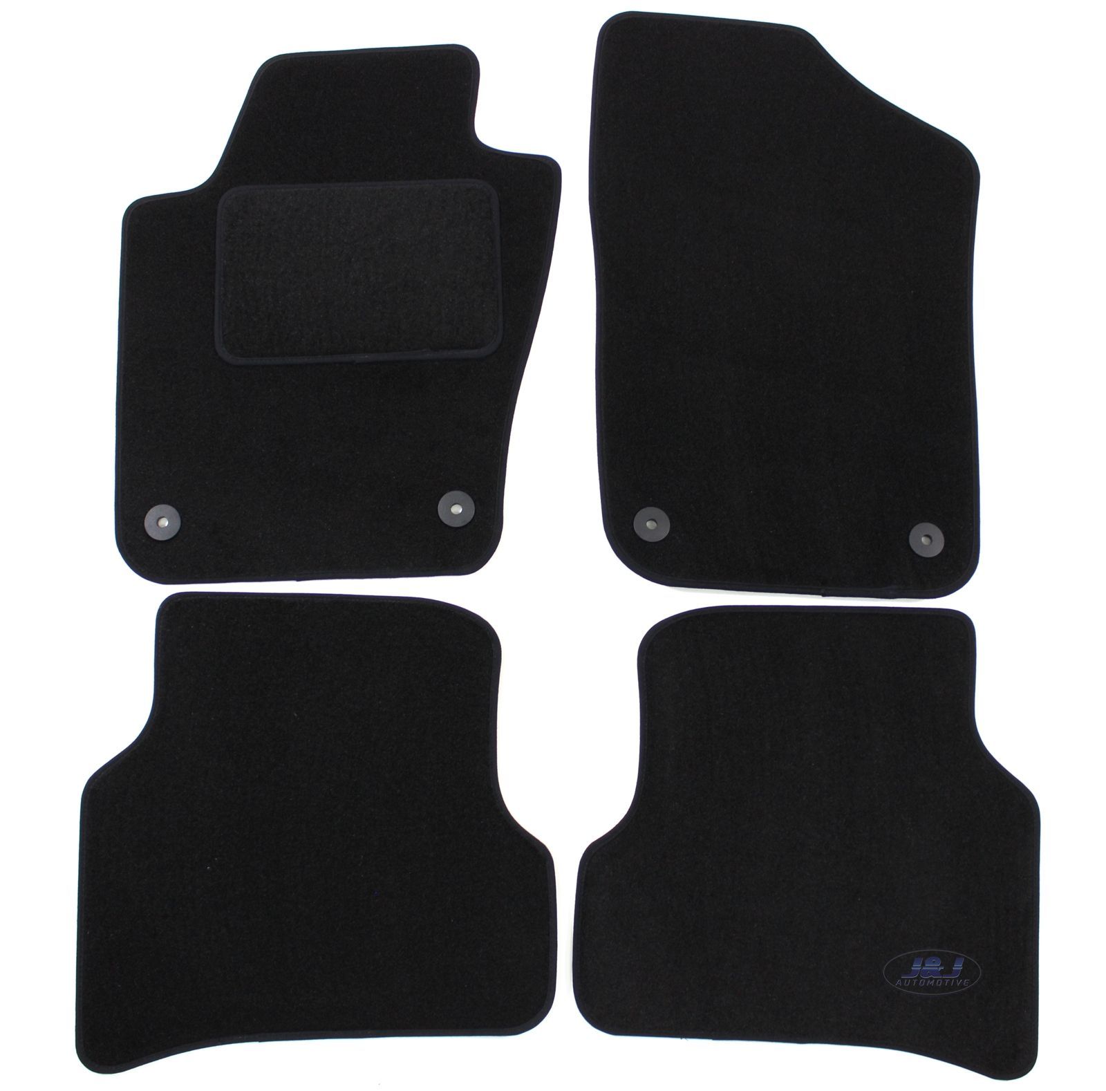 Tapis de sol Seat Ibiza 2009-2017 en velours avec fixations rondes de sécurité